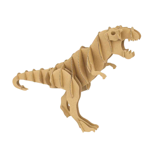 Puzzle 3D - Tyrannosaure - 28x18x7,5cm- Carton - support personnalisable - Maquette
