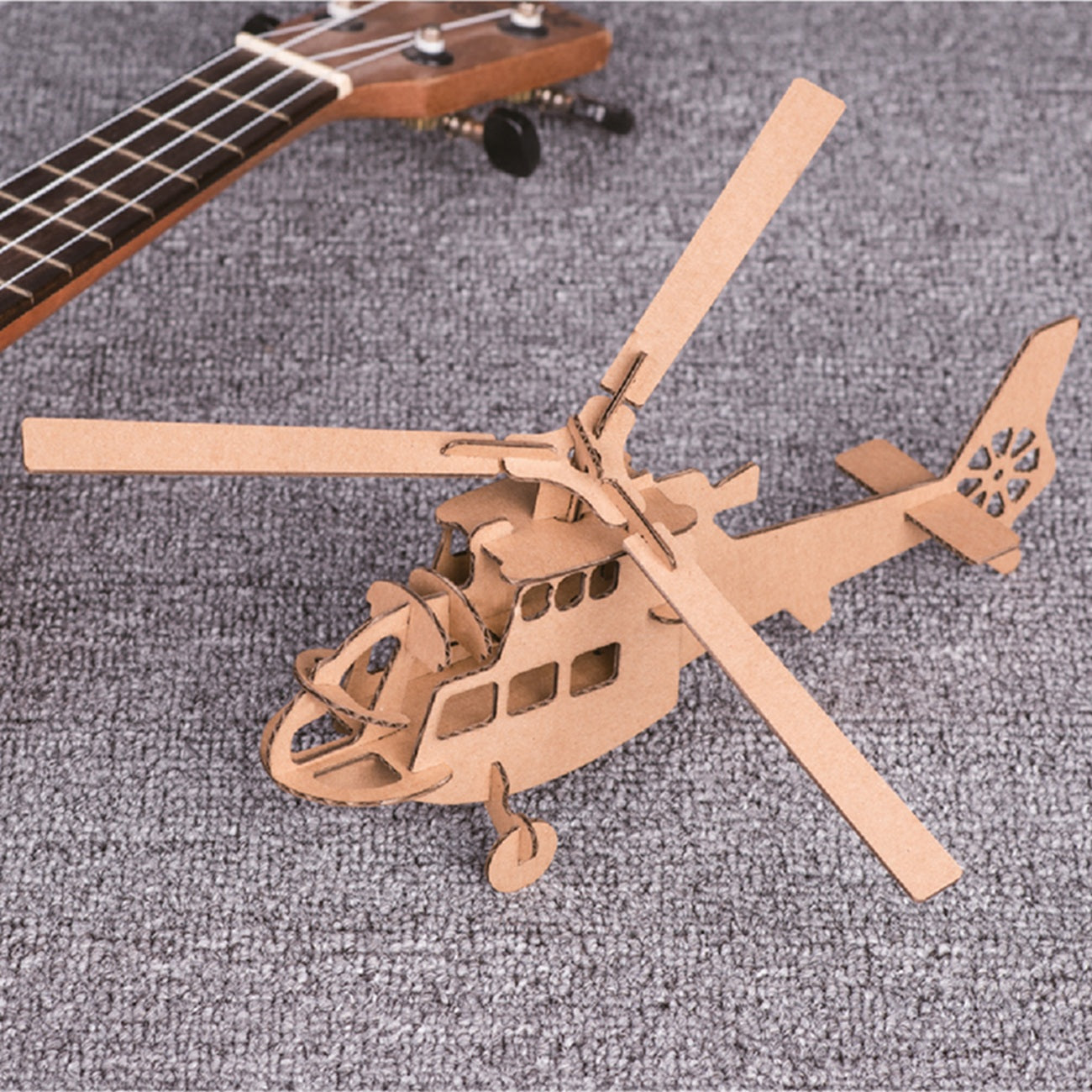 Puzzle 3D hélicoptère écologique pour enfants et adultes. Canocea France