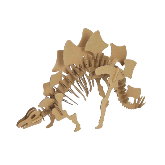 Puzzle 3D - Stégosaure - 26x16x7cm- Carton - support personnalisable - Maquette