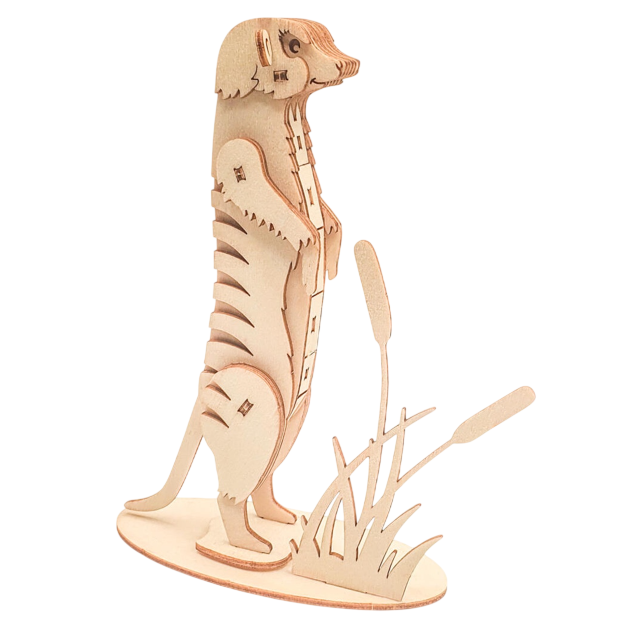 Maquette en bois 3D suricate à assembler. Canocea France