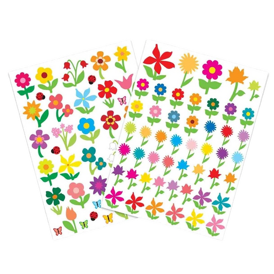 stickers sur le thème du printemps, des fleurs, papillons pour toutes vos créations avec les enfants. Canocea France