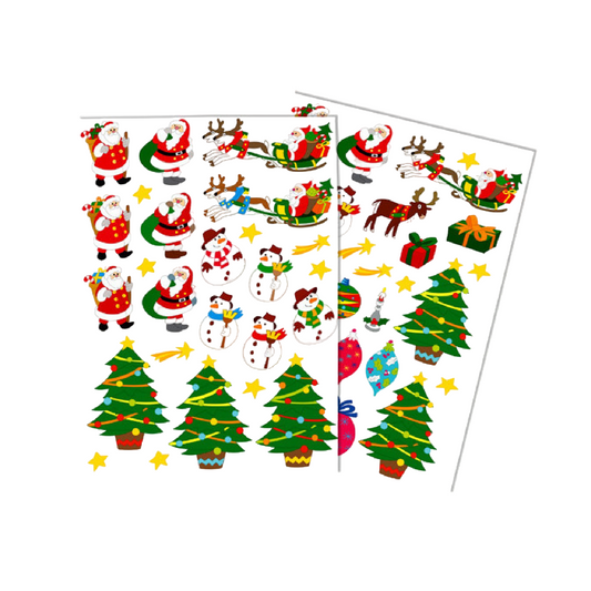 Gommettes Noël - 57 pièces - de 1,2 à 8 cm