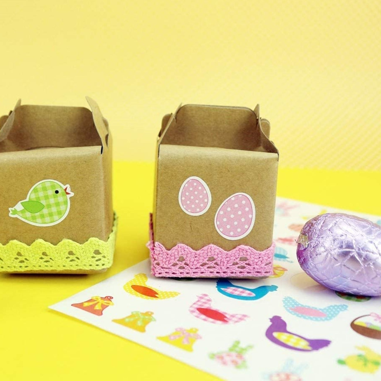 stickers poules cloches oiseaux - scrapbooking - diy -  canocea