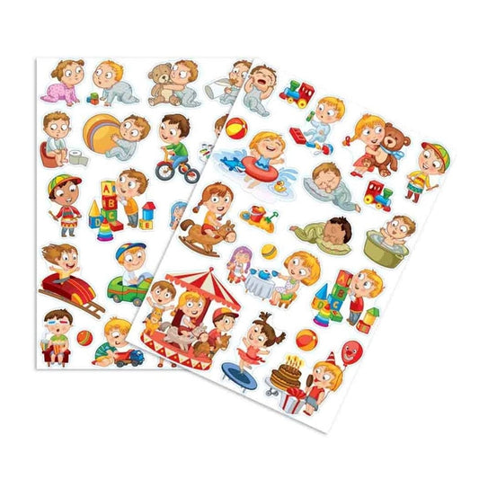 Gommettes bambin - 43 pièces - de 1 à 7 cm