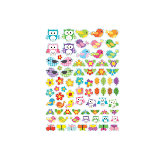 Gommettes nature - multicolore - 152 pièces - de 1,5 à 3 cm