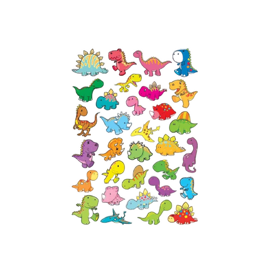 Gommettes Dinosaures - 64 pièces - de 2 à 5 cm