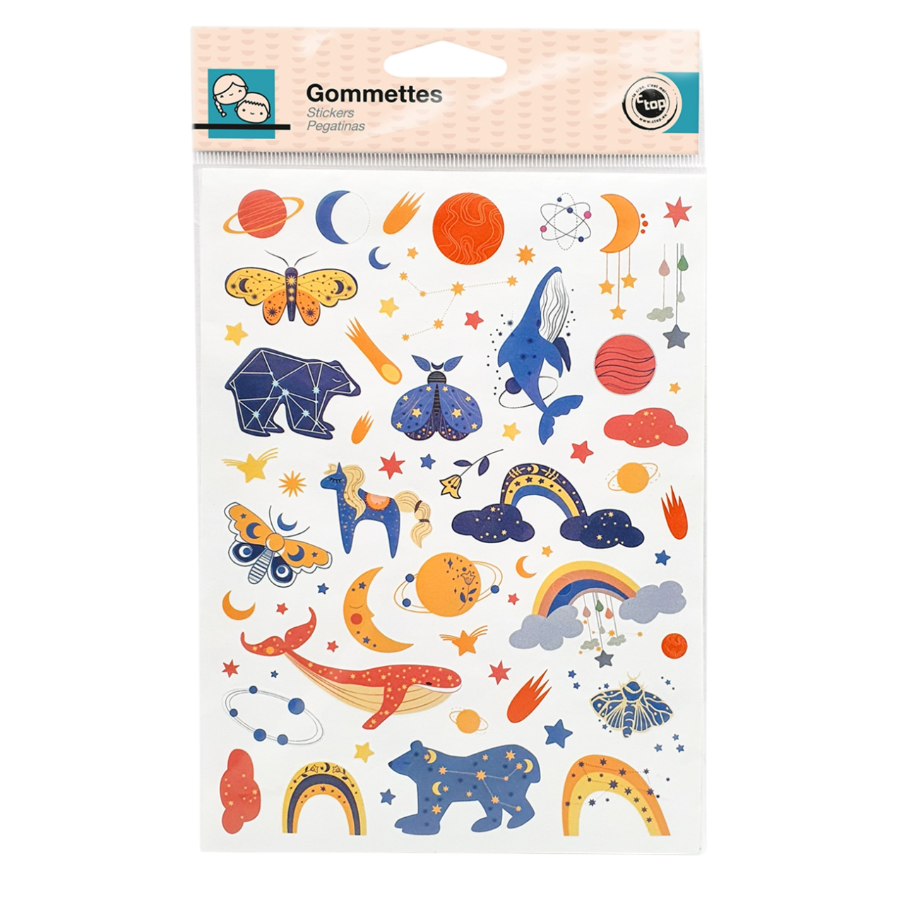 Autocollants ciel étoilé loisirs créatifs. Canocea France