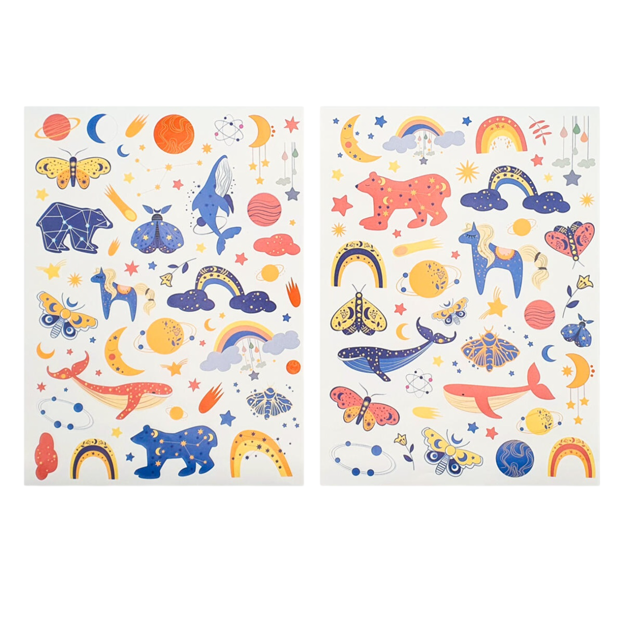 Gommettes constellations étoiles décoratives. Canocea France