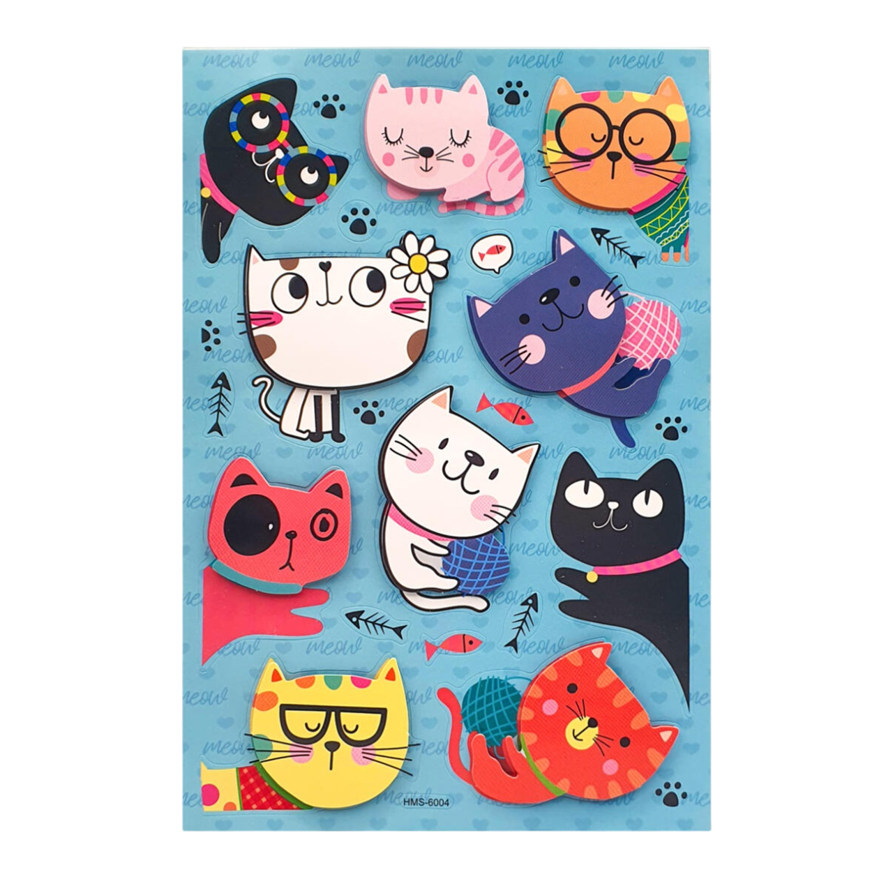 Stickers 3D papier chats décoratifs. Canocea France