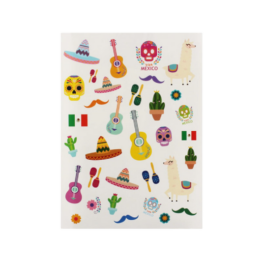 Gommettes Mexico - 66 pièces - de 1,4 à 5,4 cm