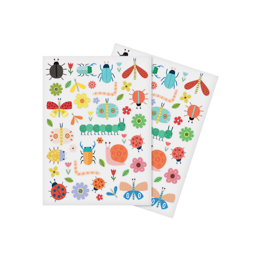 Gommettes Insectes - multicolore - 108 pièces - de 1 à 6,8 cm