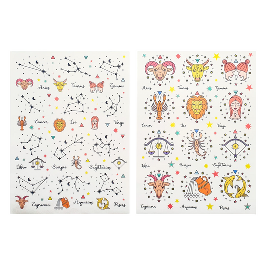 Gommettes signes astrologiques lot de 150 pièces. Canocea France