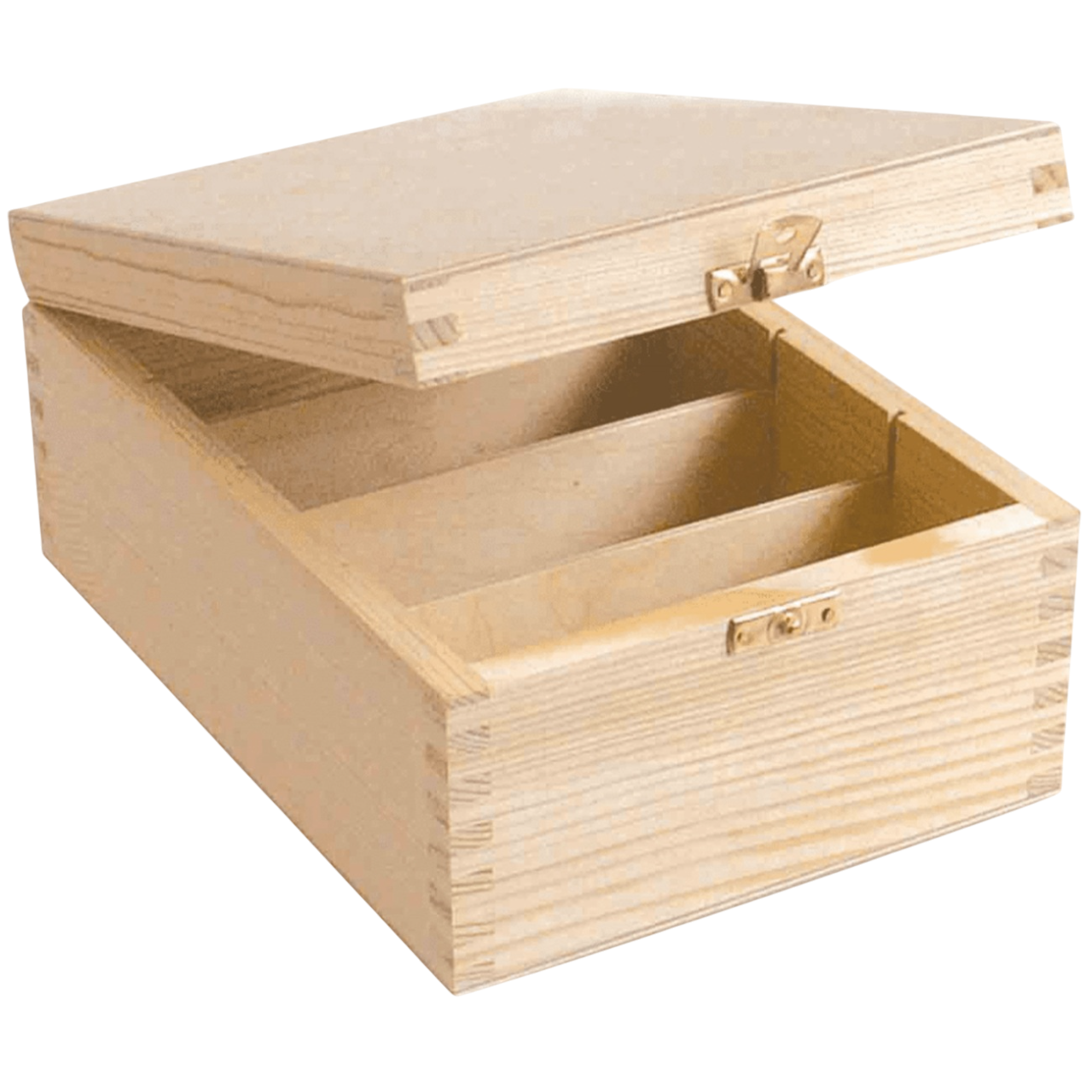 Boite rangement photos - bois naturel - 24 x 17 x 10,5 cm - personnalisable