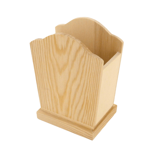Boite de rangement -  bois naturel - 10 x 7,5 x 15 cm - personnalisable (lunettes, télécommande, crayon ...)