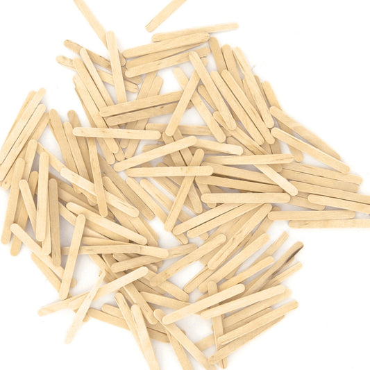 bâtonnets en bois naturel 5,5 cm loisirs créatifs. Canocea France