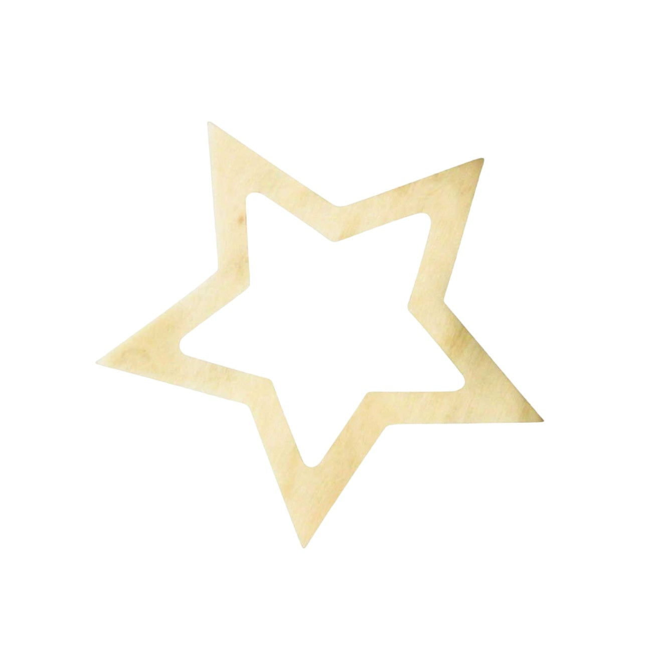 décoration de Noël en bois en forme d’étoile. Canocea France