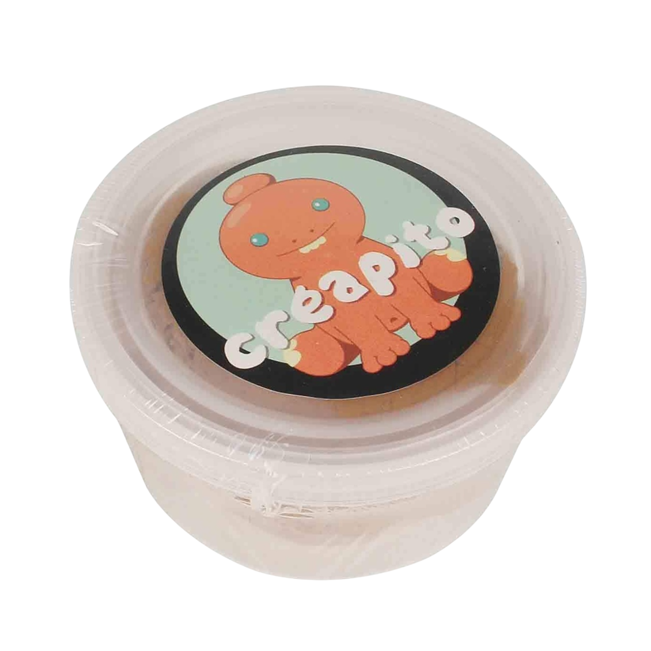 pot de pâte à modeler marron clair Créapito ouvert. Canocea France