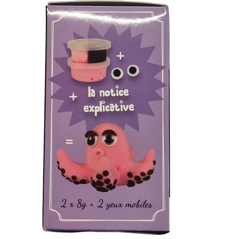 Pots de pâte à modeler légère Créapito 2x8g colorée. Canocea France