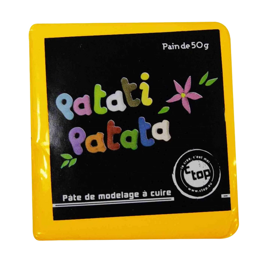 Pâte à modeler fine souple - à cuire orange curry - 50g - Pâte polymère - Patati patata