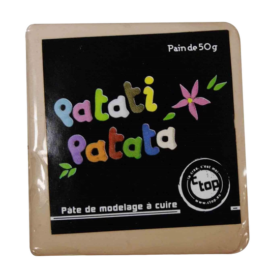 Pâte à modeler fine souple - à cuire marron taupe- 50g - Pâte polymère - Patati patata