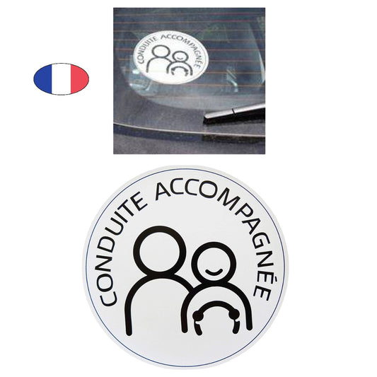 Disque "CA" conduite accompagnée électrostatique – fabriqué en France - canocea
