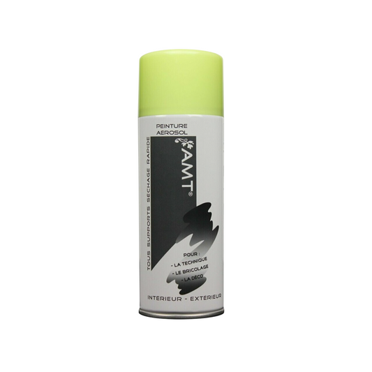 Peinture aérosol Acrylique - Jaune luciole - 330 Ml - tous supports intérieur extérieur