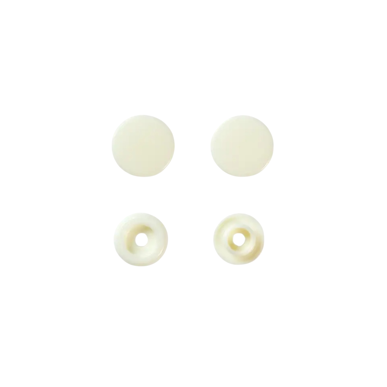Boutons pression - Color snaps -  Perle - D12,4 mm - 30 pièces