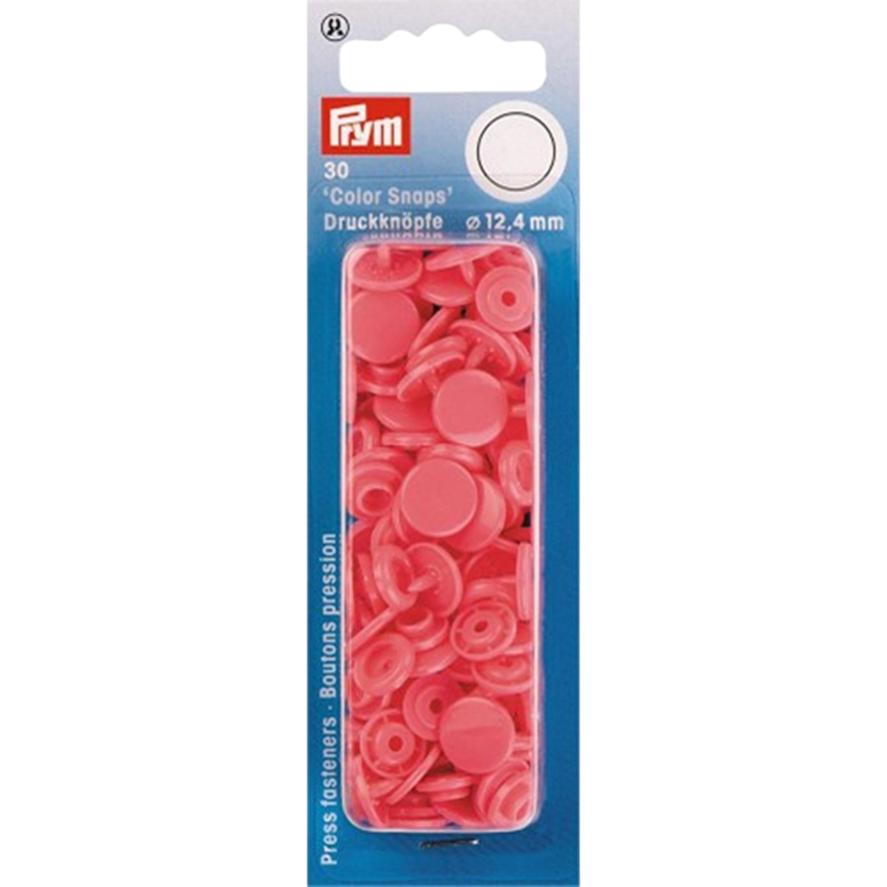 Boutons pression - Color snaps -  Rose Fuchsia - D12,4 mm - 30 pièces
