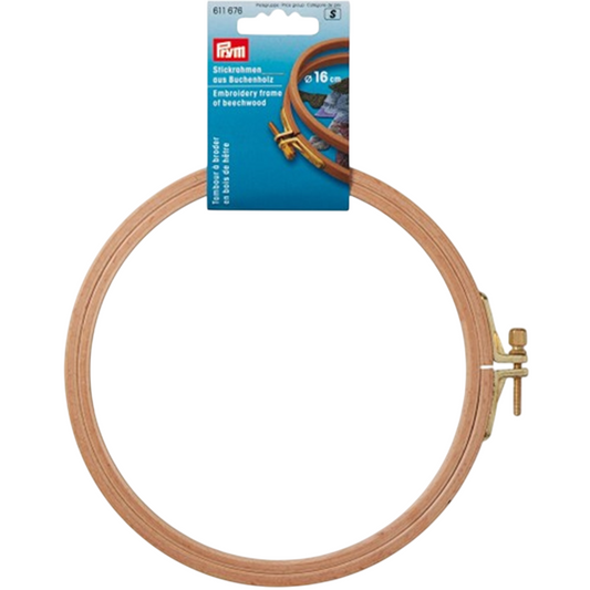 Tambour à broder en bois de hêtre – 15,5 cm – Cercle de broderie décoratif - canocea