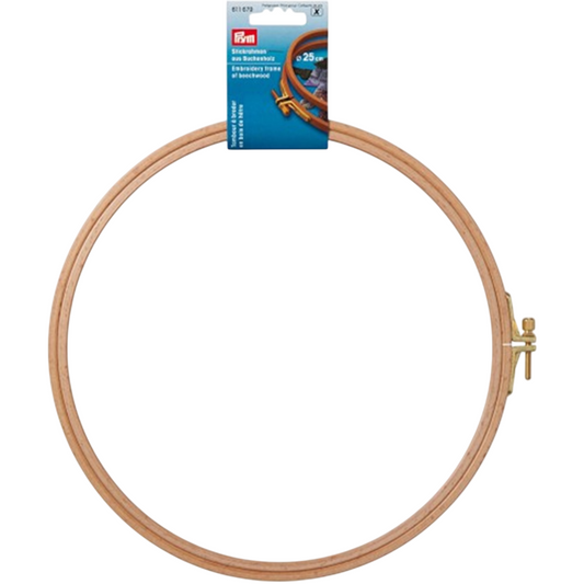 Tambour à broder en bois de hêtre Prym – 25 cm - canocea