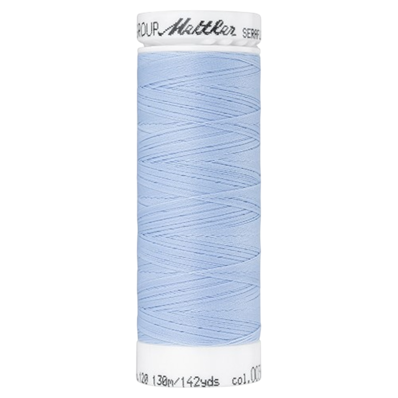Bobine de fil coudre - bleu pastel - 130m - Haute élasticité  - METTLER - 100% polyester