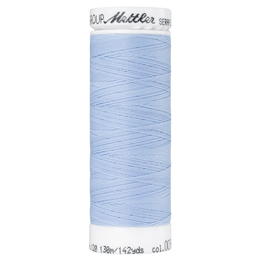 Bobine de fil coudre - bleu pastel - 130m - Haute élasticité  - METTLER - 100% polyester