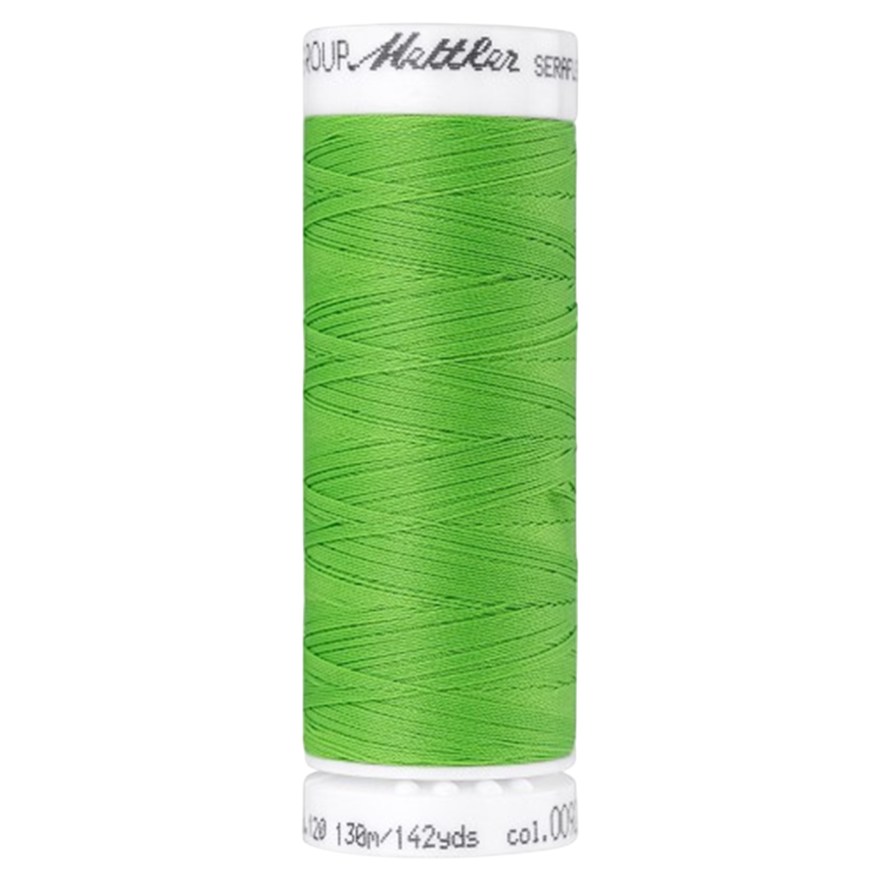 Bobine de fil coudre - vert fluo - 130m - Haute élasticité  - METTLER - 100% polyester