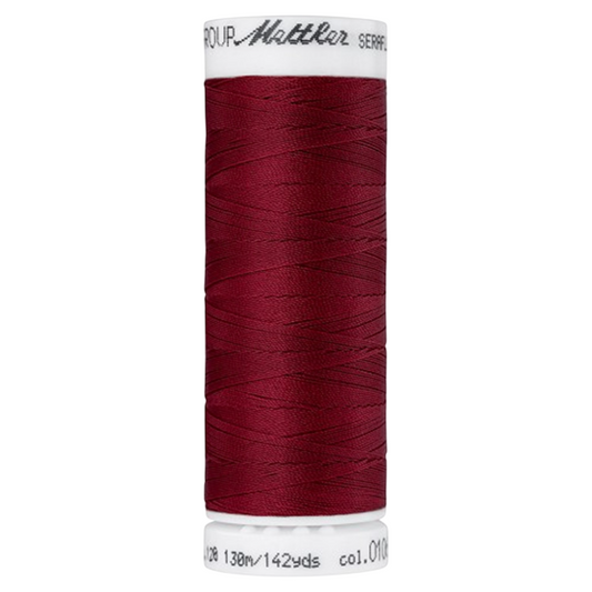 Bobine de fil coudre - rouge foncé - 130m - Haute élasticité  - METTLER - 100% polyester