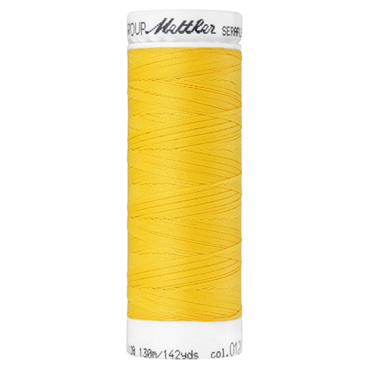 Bobine de fil coudre - jaune foncé - 130m - Haute élasticité  - METTLER - 100% polyester