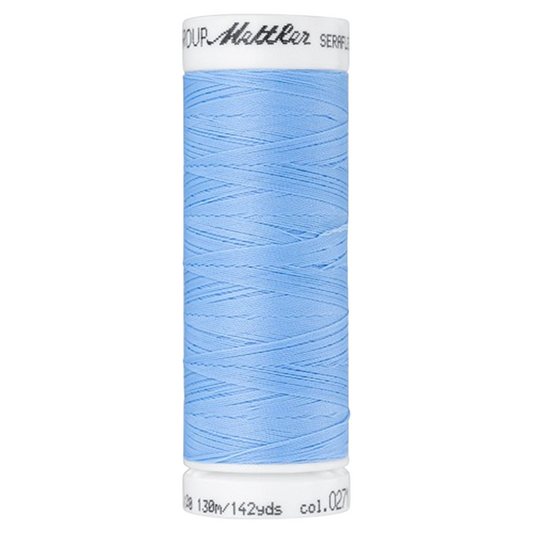 Bobine de fil coudre - bleu ciel - 130m - Haute élasticité  - METTLER - 100% polyester