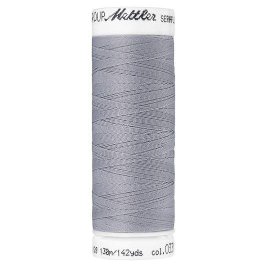 Bobine de fil coudre - gris clair - 130m - Haute élasticité  - METTLER - 100% polyester