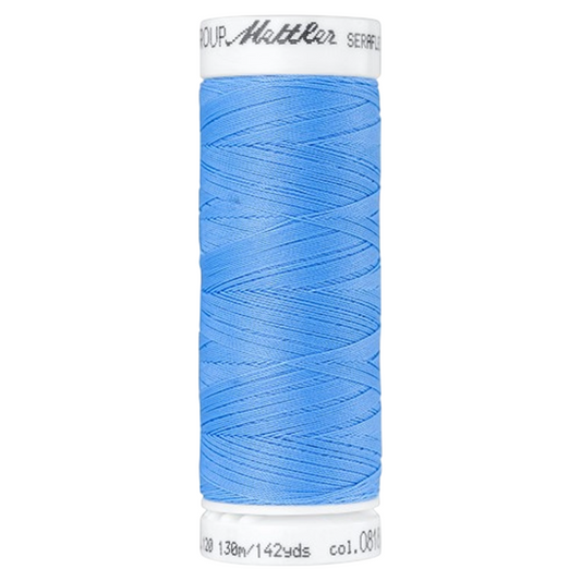 Bobine de fil coudre - bleu clair - 130m - Haute élasticité  - METTLER - 100% polyester
