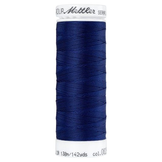 Bobine de fil coudre - bleu marine - 130m - Haute élasticité  - METTLER - 100% polyester