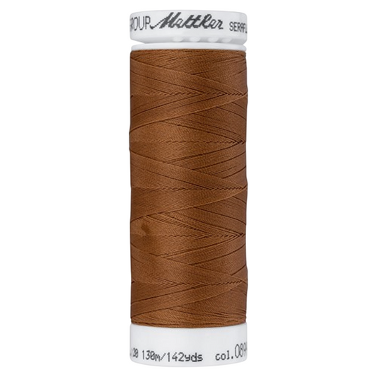 Bobine de fil coudre - marron clair - 130m - Haute élasticité  - METTLER - 100% polyester