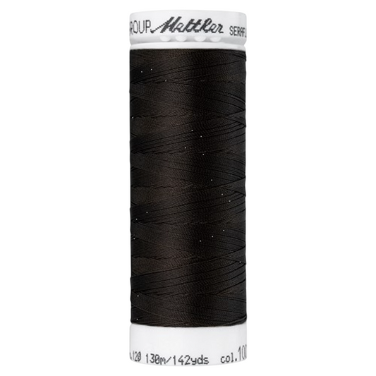 Bobine de fil coudre - marron foncé - 130m - Haute élasticité  - METTLER - 100% polyester