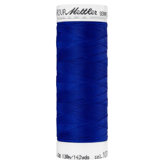 Bobine de fil coudre - bleu roy - 130m - Haute élasticité  - METTLER - 100% polyester