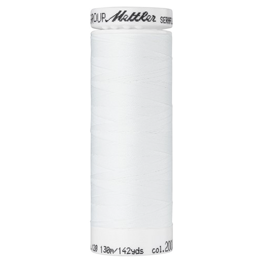 Bobine de fil coudre - blanc - 130m - Haute élasticité  - METTLER - 100% polyester