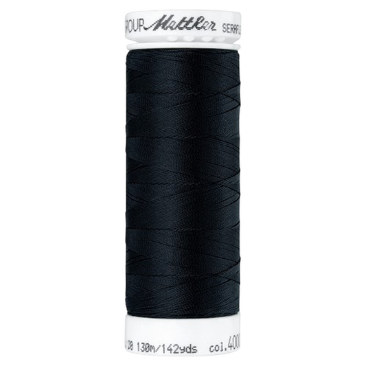 Bobine de fil coudre - noir - 130m - Haute élasticité  - METTLER - 100% polyester