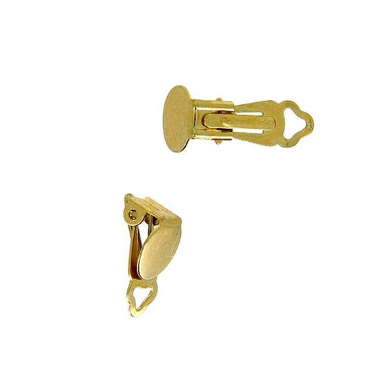 Boucles d'oreilles - doré - 2 pièces - inoxydable Clips large