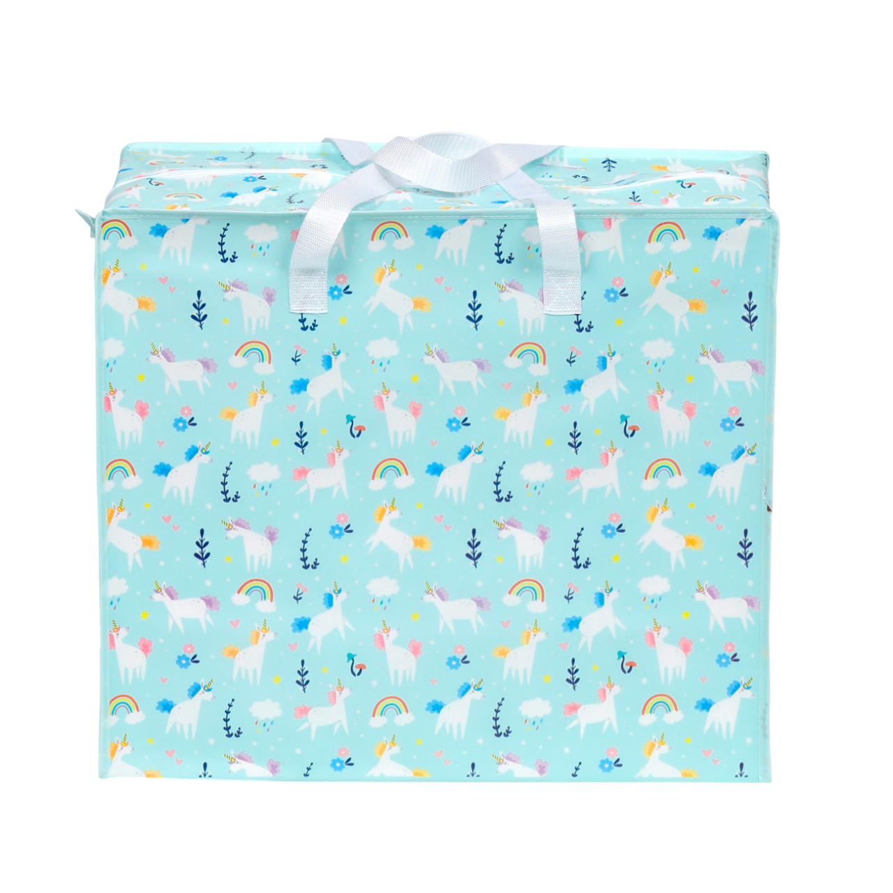 Sac de rangement XXL - Licorne - 28 x 55 x 48cm - Parfait linge, jouets, vêtements ...