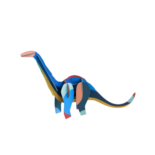 Totem géant dinosaure - puzzle 3D - 13 pièces - 48 x 8 x 25 cm - carton recyclé