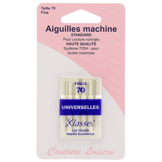 Aiguilles machine - Standard  - 70/10 système 705H - 5 pièces