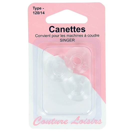 Canettes standard - plastique - Pour SINGER - 3 pièces -