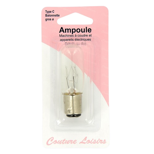 Ampoule de type B - baïonnette grande - Filament - 15W